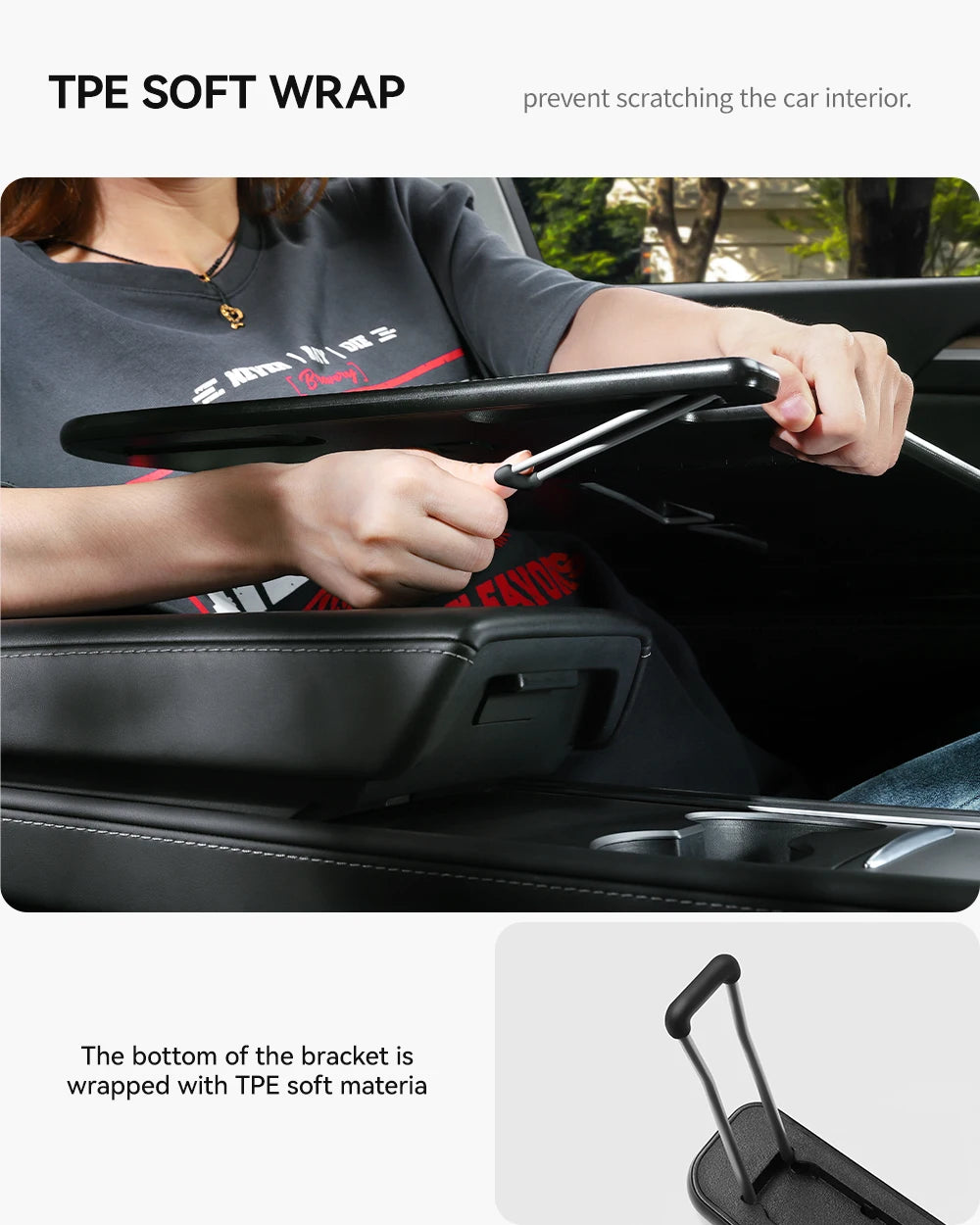 Tesla Steering Wheel Laptop Tray - Portable Office Desk for Model S/3/X/Y Highland Juniper