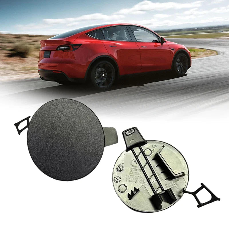 Tesla Model Y Rear Bumper Tow Hook Cover 2020-2022 - Trailer Hook Cap 1494426-00-A