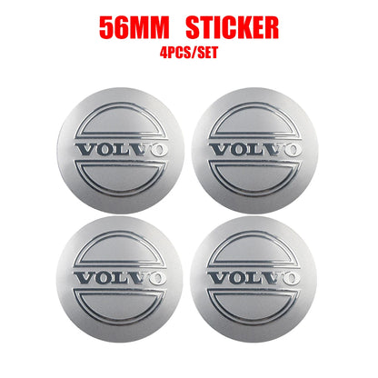 Volvo Wheel Center Stickers 56mm - Hub Cap Decals for R-Design Models