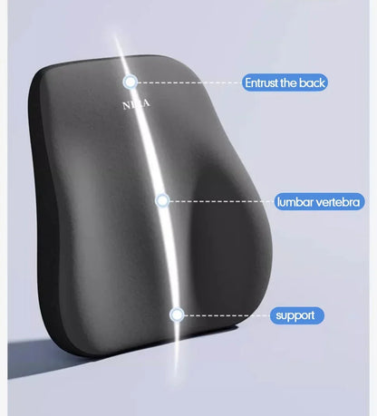 Memory Foam Car Headrest Lumbar Cushion - Universal Comfort Pillow