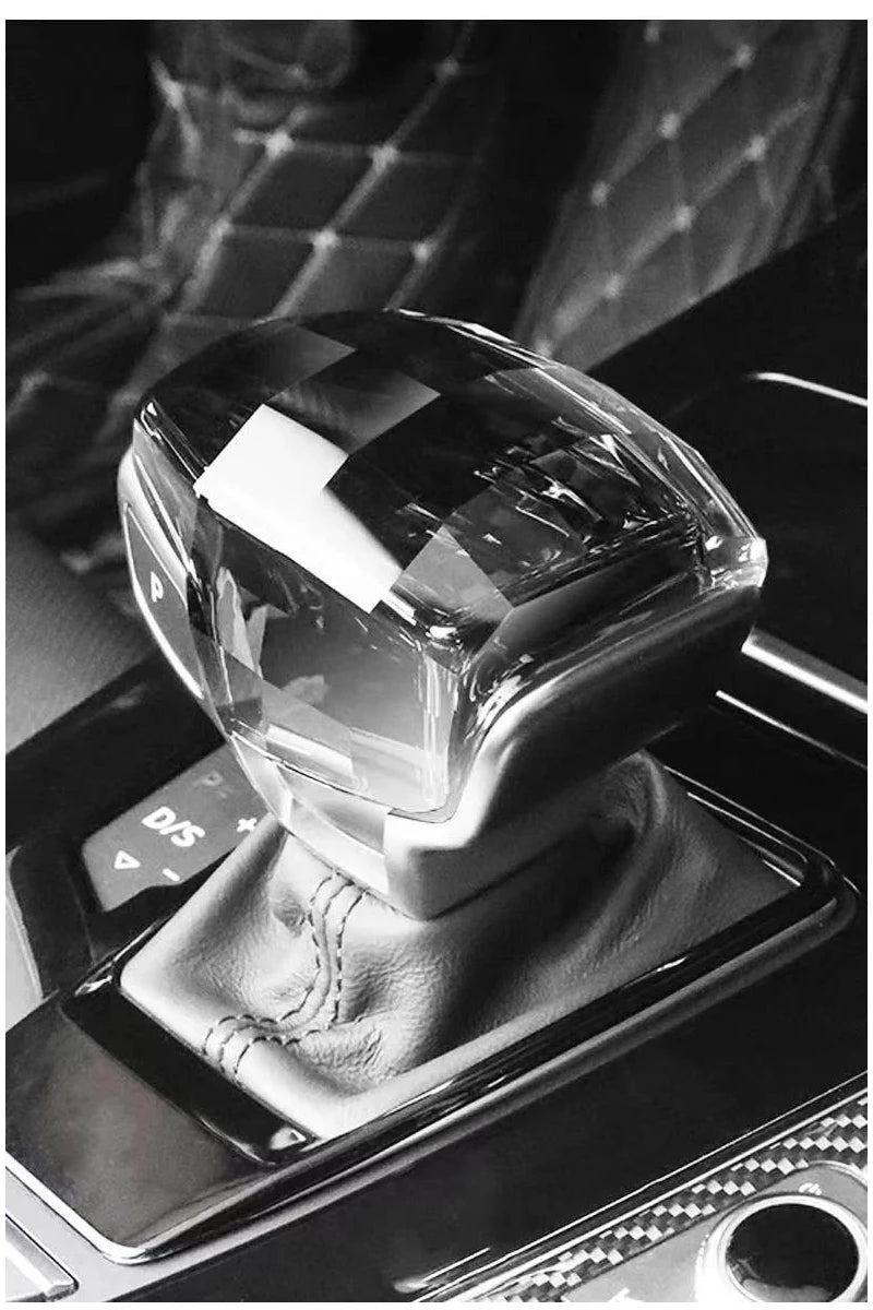 Audi Crystal Gear Shift Head Cover - Type A RS Logo for A4 A5 A6 A7
