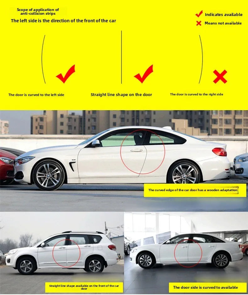 Car Door Edge Guards - Universal Protection Strip Scratch Protector