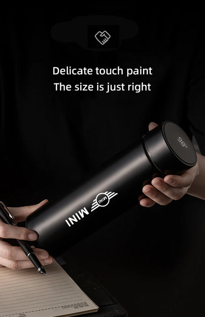 500ml Smart Thermos Bottle Mini Cooper Logo - JCW Works