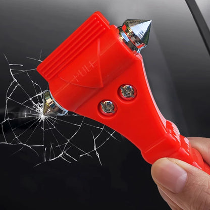 Survival Safety Hammer - Emergency Escape Tool with Seat Belt Cutter Window Glass Breaker