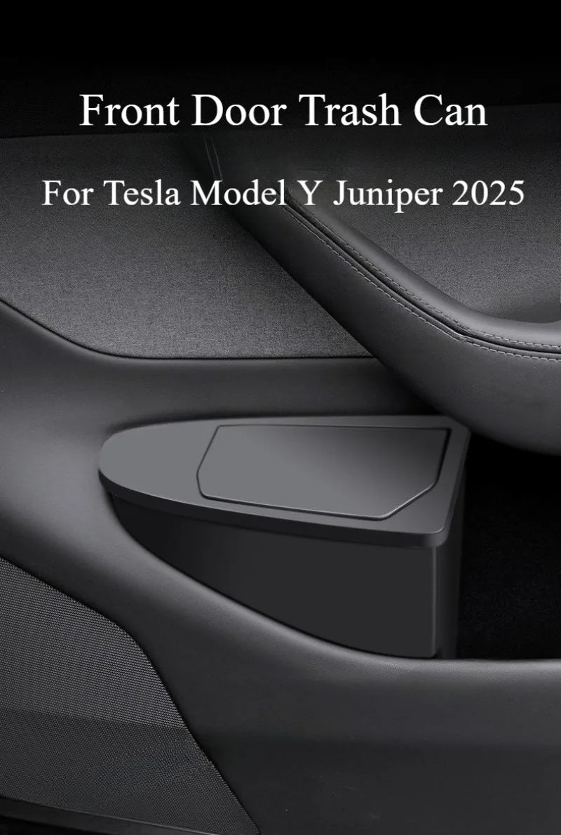 Tesla Model Y Juniper Front Door Storage - Multi-Functional Trash Can 2025