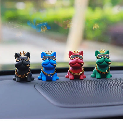 Resin Bully Dog Car Interior Decoration - Center Console Ornament