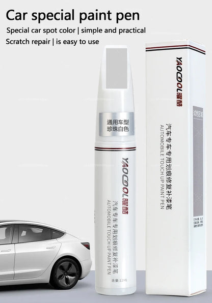 Tesla Paint Touch Up Pen Set - Pearl White & Deep Sea Blue Wheel Repair Kit
