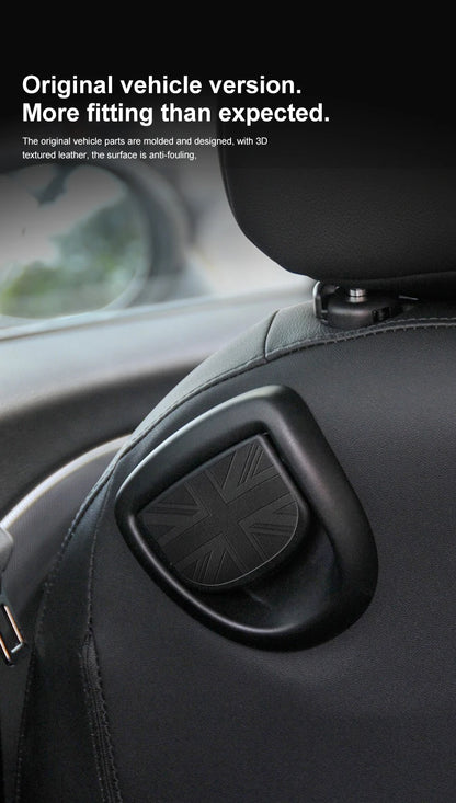 Mini Cooper Leather Rear Seat Handle Cover - R56 R55 F56 F57 Decal
