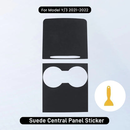 Tesla Model 3/Y Suede Central Control Panel Protector Cover Sticker
