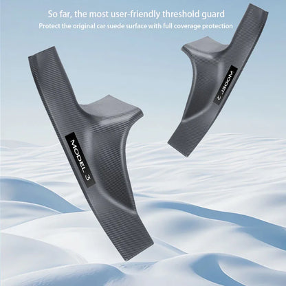 Tesla Model 3/Y Door Sill Protector - Anti-Kick Threshold Strip Guard