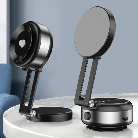 Car Mount Bracket with Electric Vacuum Grip - Adjustable Dashboard Stand for 4.7" Phone Navigation