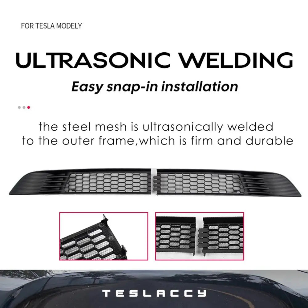 Tesla Model Y Bumper Grille Cover 2020-2025 Anti Insect Dust Protection Kit