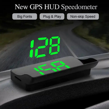 Car Head-Up Display GPS Speedometer - Digital HUD Windshield Projector