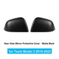 Tesla Model 3 Highland Carbon Fiber Mirror Covers - ABS Matte Black