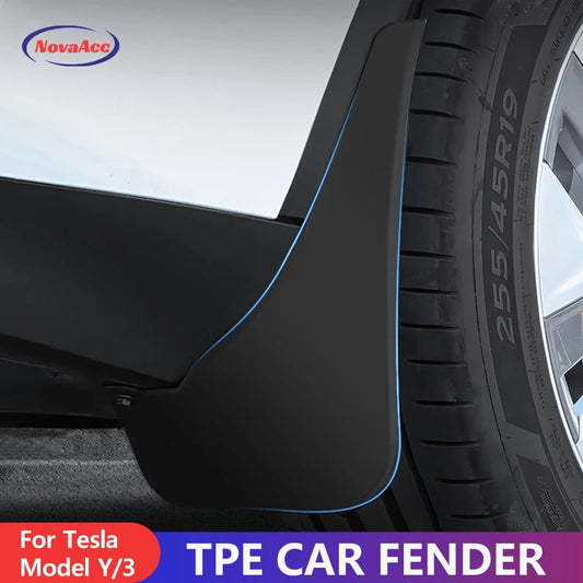 NovaAcc Tesla Mud Flaps - Model Y 2017-2024 & Model 3 Highland