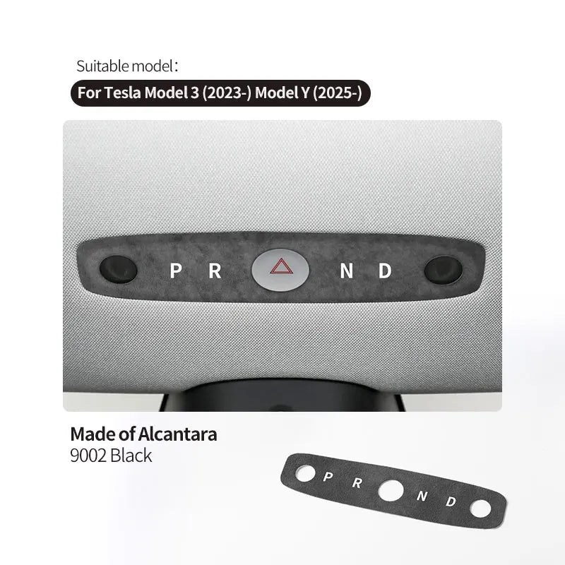 Tesla Model 3 Highland Y Alcantara Reading Light Trim 2023+ 9002 Black