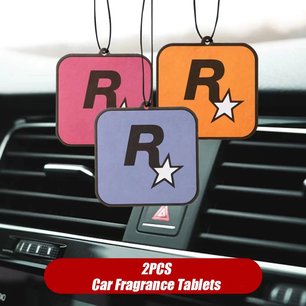 Car Rockstar Fragrance Tablets Air Freshener - Aromatherapy Pendant