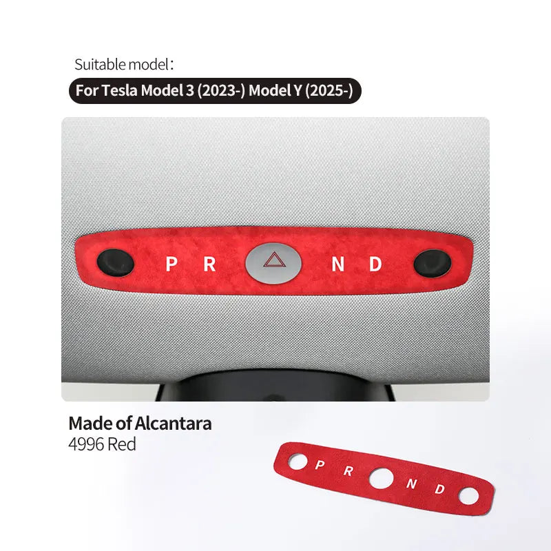 Tesla Model 3 Highland Y Alcantara Reading Light Trim 2023+ 4996 Red