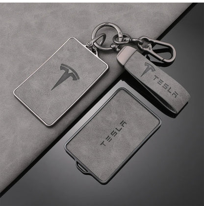 Tesla Key Case TPU Leather - NFC Key Fob Cover Model 3 S X Y