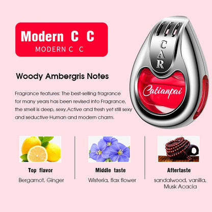 Car Air Freshener Vent Diffuser - Long-lasting Aromatherapy Pendant