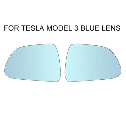 Tesla Wide Angle Heated Rearview Mirror 800R - Model 3/Y/X/S tesla model 3 Blue