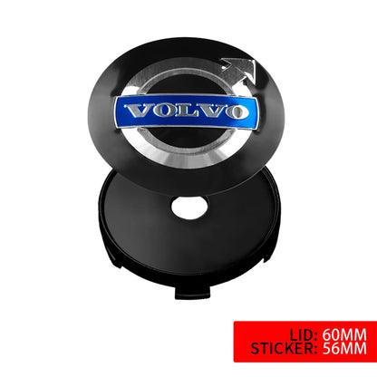 Volvo Wheel Center Stickers 56mm - Hub Cap Decals for R-Design Models
