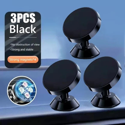 Magnetic Car Phone Holder - Universal Mount for iPhone Samsung GPS Support
