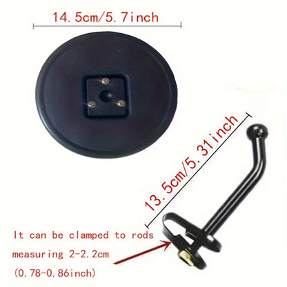 Truck Convex Mirror with Rod - Round Auxiliary Reversing Mirror