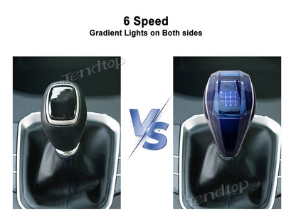 Universal Crystal LED Gear Shift Knob - 5 Speed with Lights