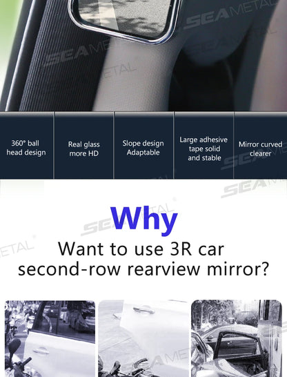 Car Convex Blind Spot Mirrors - Wide Angle 2pcs Set
