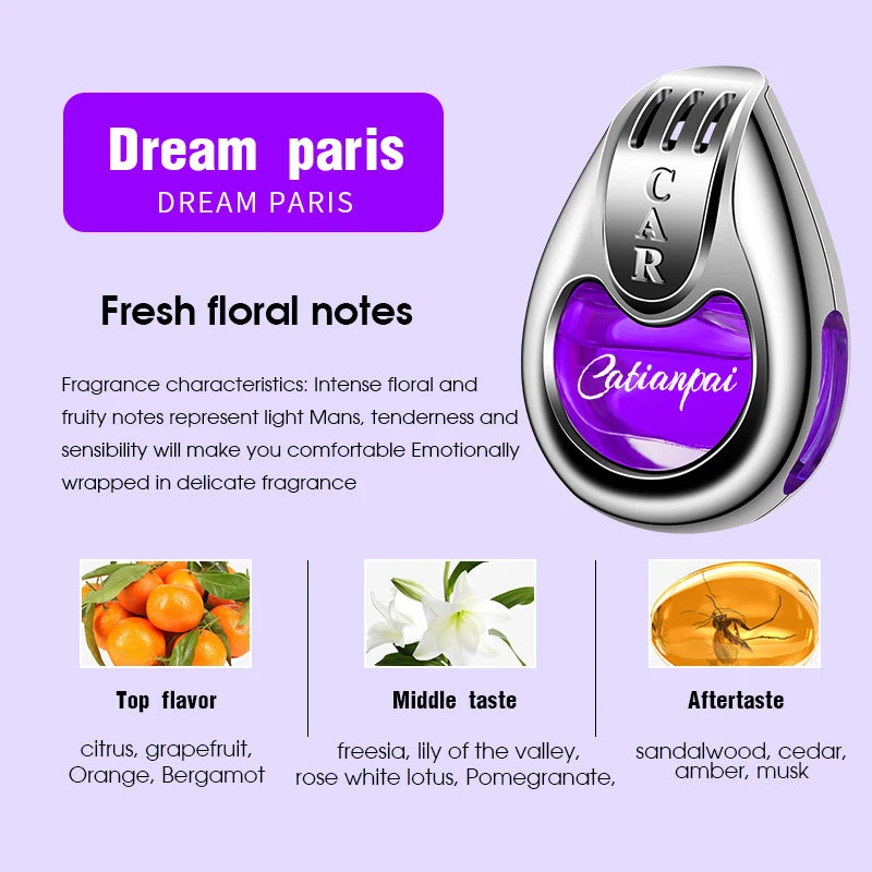 Car Air Freshener Vent Diffuser - Long-lasting Aromatherapy Pendant