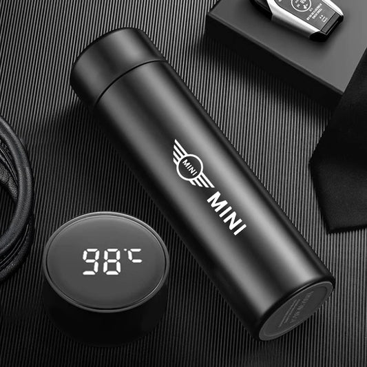 500ml Smart Thermos Bottle Mini Cooper Logo - JCW Works