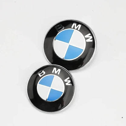 BMW Hood Emblem Badge 74mm/82mm - Front Rear Logo for All BMW Models