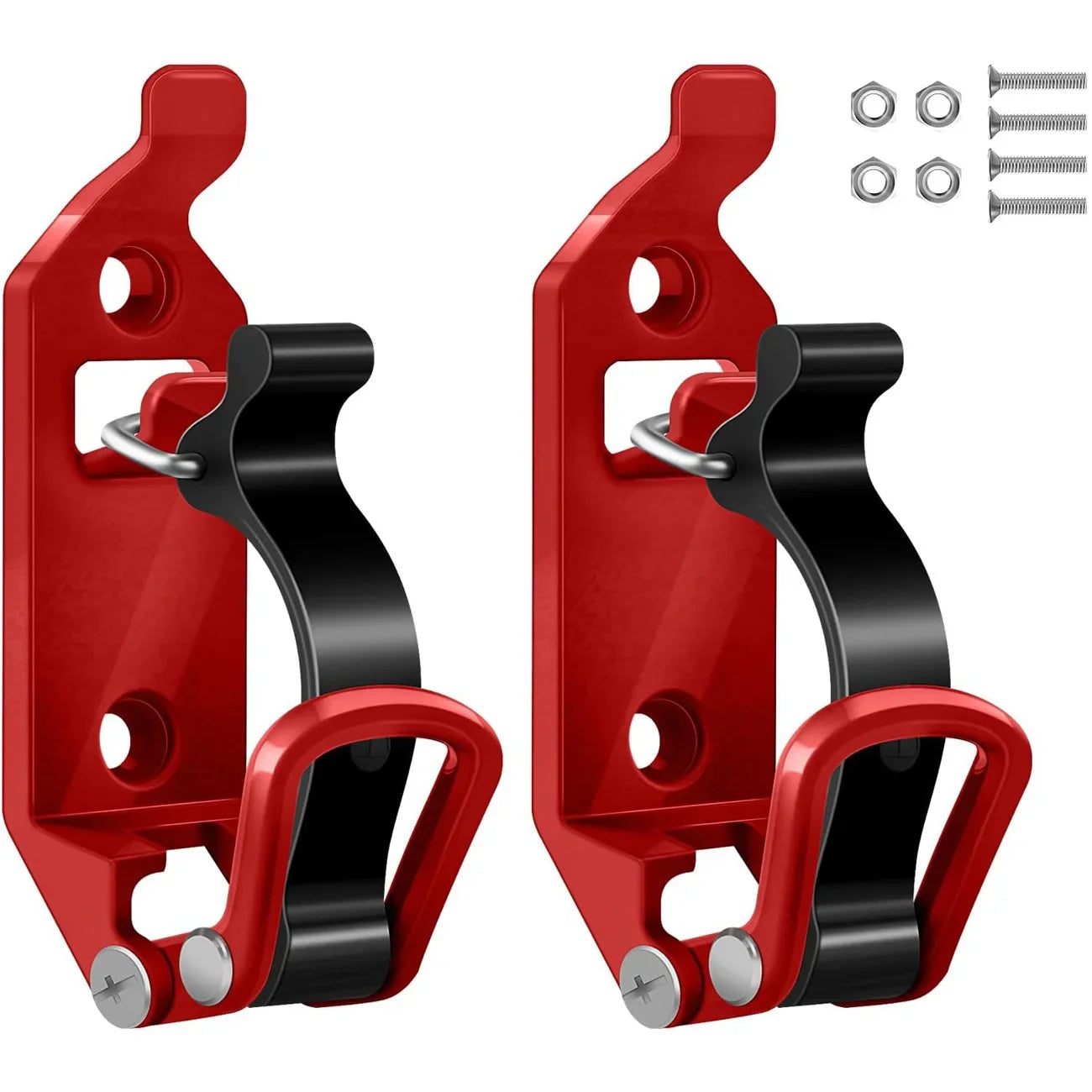 Tool Fixing Bracket Set - Wall Mount Quick Release Clamp 4PCS Black