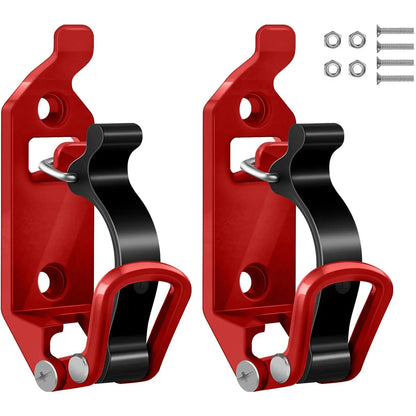 Tool Fixing Bracket Set - Wall Mount Quick Release Clamp 4PCS Black