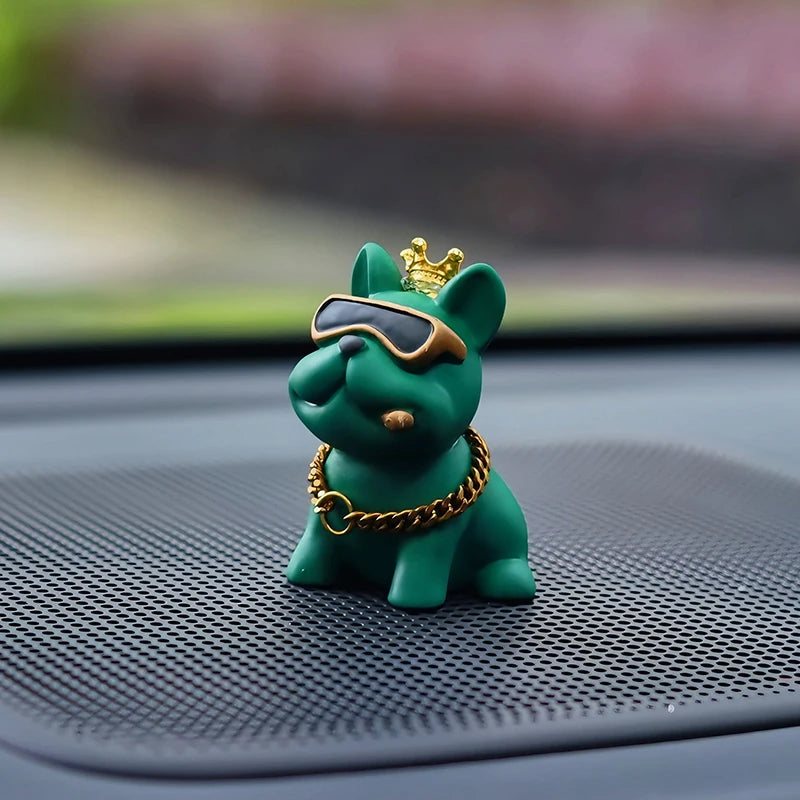 Resin Bully Dog Car Interior Decoration - Center Console Ornament