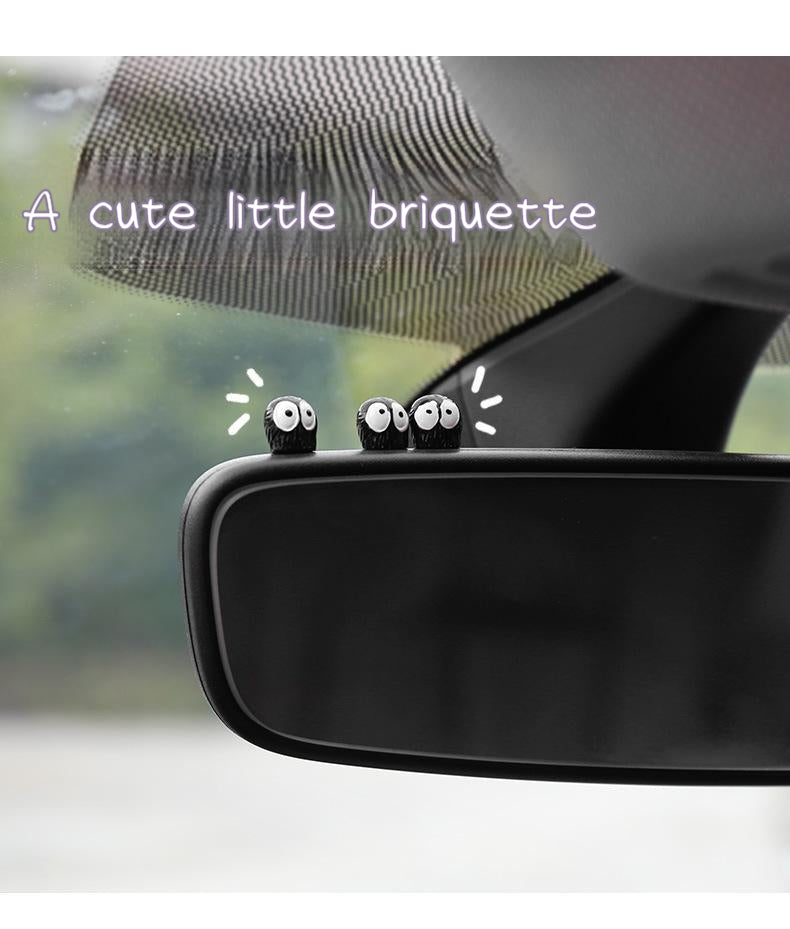 Cute Black Elf Car Interior Decoration Set - Rearview Mirror Ornaments