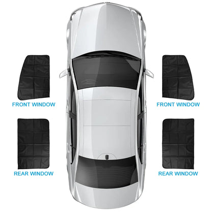 Magnetic Car Sunshade - UV Protection Window Curtains Double Sided