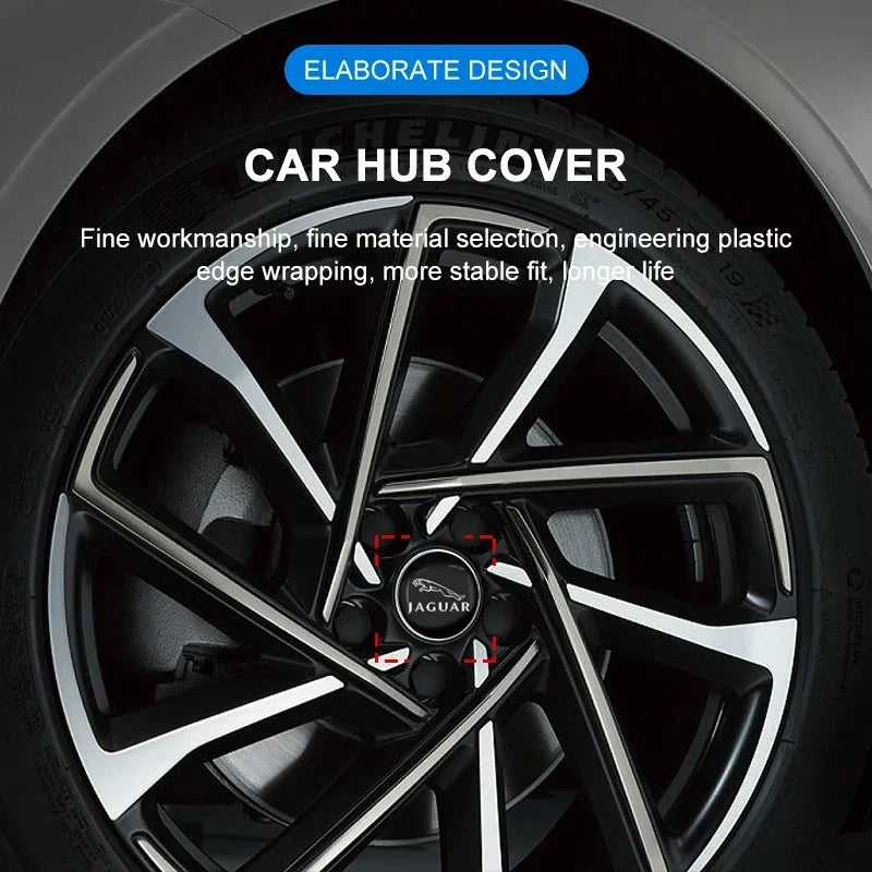 Jaguar Wheel Center Caps 60mm - Hub Cap Covers for All Jaguar Models