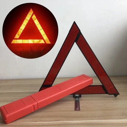 Car Emergency Warning Triangle - Foldable Reflective Safety Sign