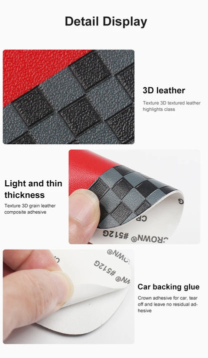 Mini Cooper Leather Rear Seat Handle Cover - R56 R55 F56 F57 Decal
