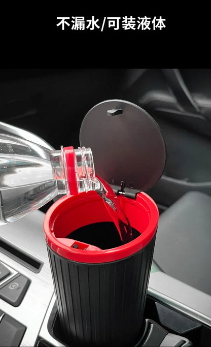 Car Trash Bin Mini - Auto Interior Garbage Container Storage Box