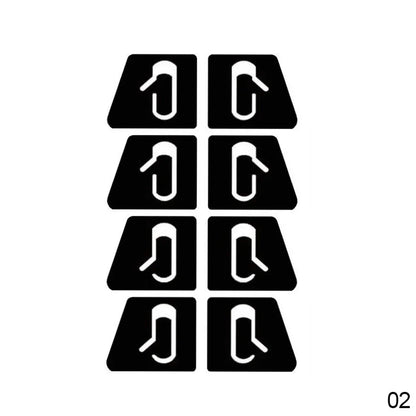 Tesla Model 3 Luminous Door Button Stickers - 8pcs Set WHITE