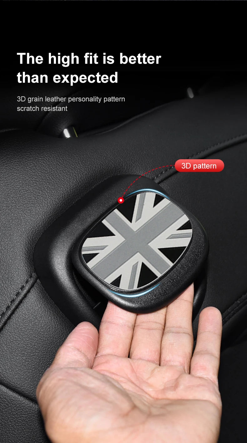 Mini Cooper Leather Rear Seat Handle Cover - R56 R55 F56 F57 Decal