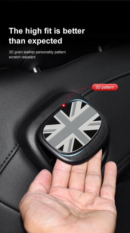 Mini Cooper Leather Rear Seat Handle Cover - R56 R55 F56 F57 Decal