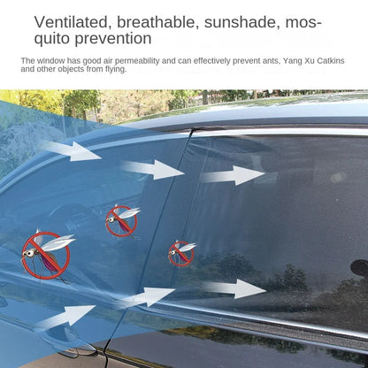 Car Rear Side Window Sunshade - 2pcs UV Mesh Mosquito Protection