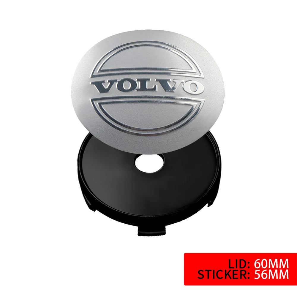 Volvo Wheel Center Stickers 56mm - Hub Cap Decals for R-Design Models