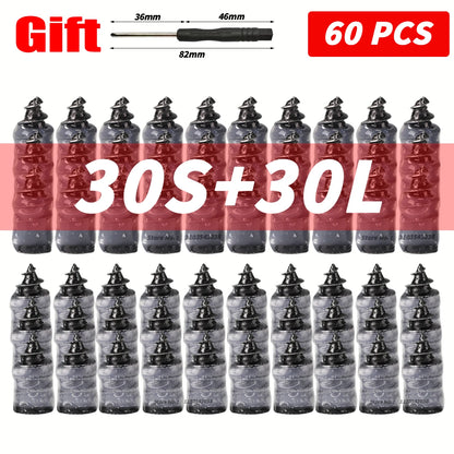 Universal Tire Repair Nails 10-100PCS - Glue Free Tubeless Tire Kit for Car Motorcycle