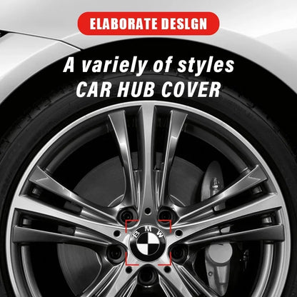 BMW Wheel Center Caps 4PCS - 68mm/56mm Hub Caps for Performance Models