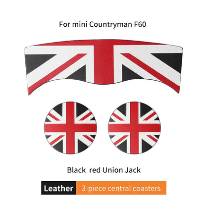 Union Jack Car Cup Holder Coaster - Mini Cooper F55 F56 F60